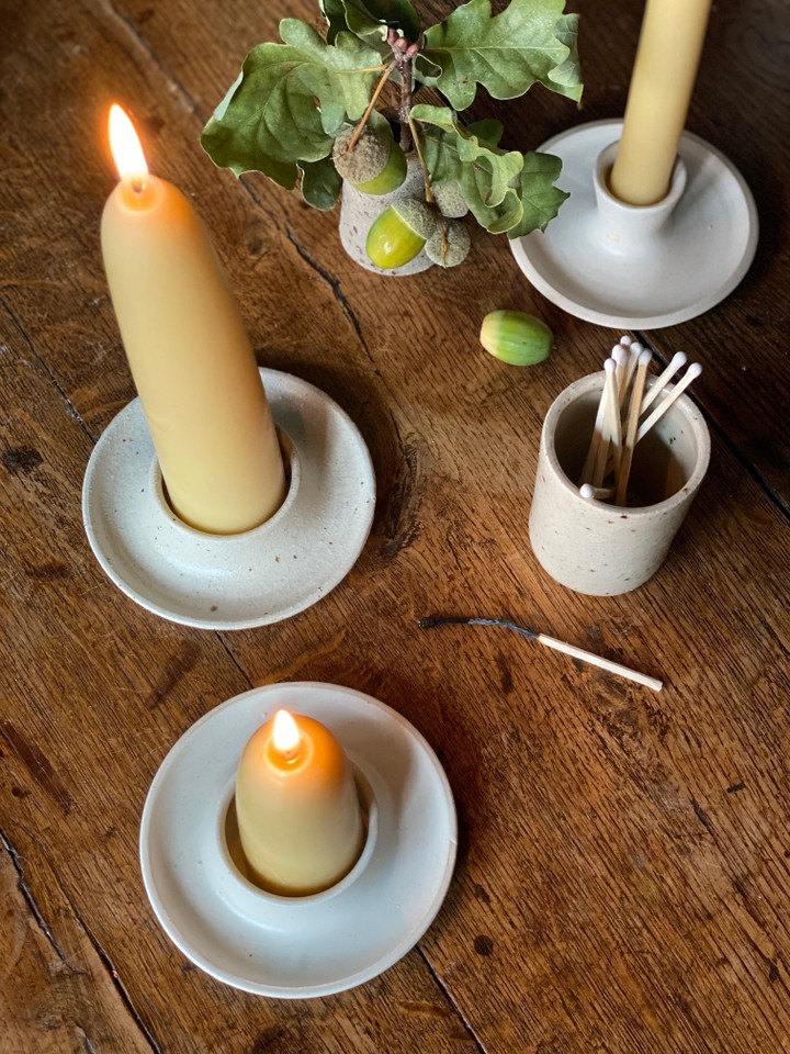 The Merchants Table, Suffolk - Eleanor Torbati Candleholders and Matchstick Holder