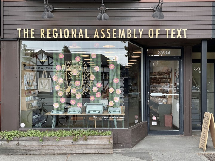 The Regional Assembly of text Vancouver Storefront